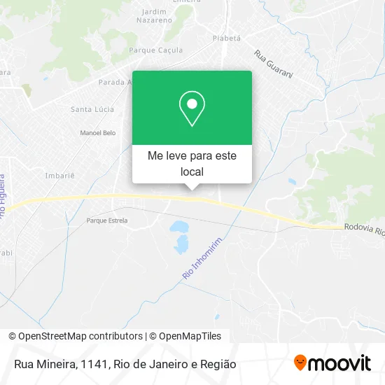 Rua Mineira, 1141 mapa