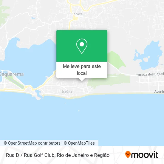 Rua D / Rua Golf Club mapa