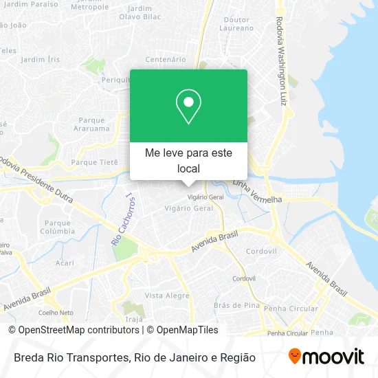 Breda Rio Transportes mapa