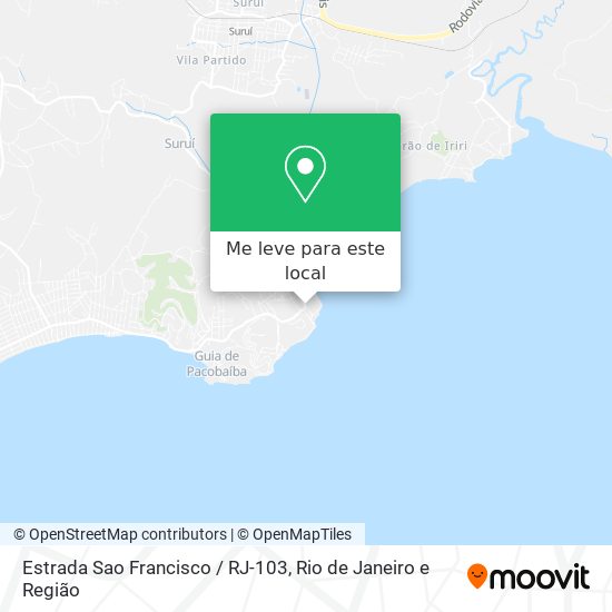 Estrada Sao Francisco / RJ-103 mapa