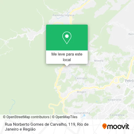 Rua Norberto Gomes de Carvalho, 119 mapa