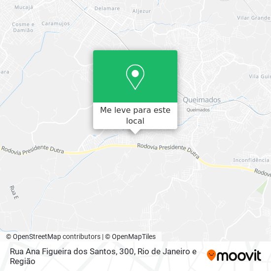 Rua Ana Figueira dos Santos, 300 mapa