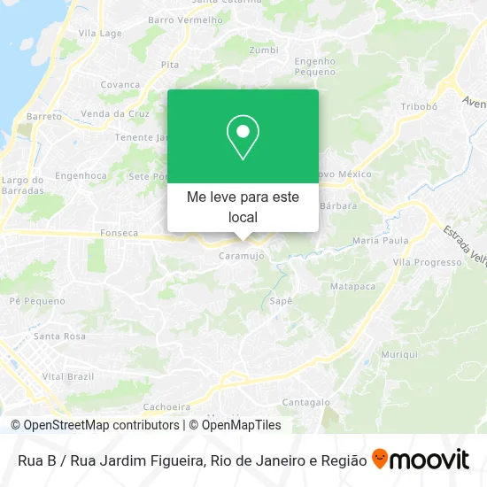 Rua B / Rua Jardim Figueira mapa
