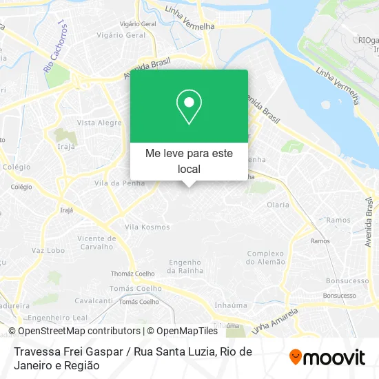 Travessa Frei Gaspar / Rua Santa Luzia mapa