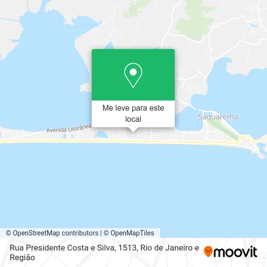 Rua Presidente Costa e Silva, 1513 mapa