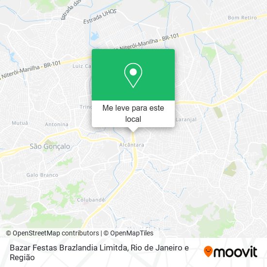 Bazar Festas Brazlandia Limitda mapa