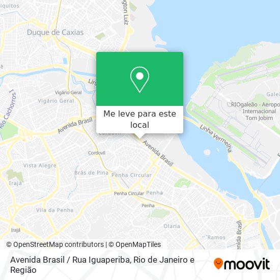 Avenida Brasil / Rua Iguaperiba mapa
