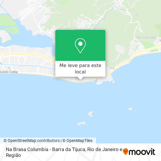 Na Brasa Columbia - Barra da Tijuca mapa
