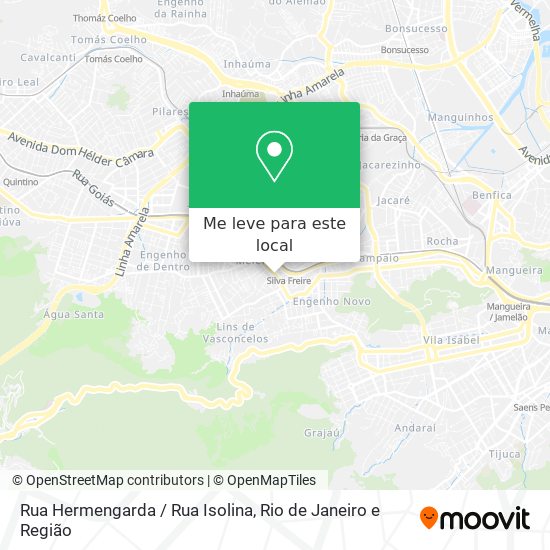 Rua Hermengarda / Rua Isolina mapa