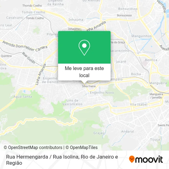 Rua Hermengarda / Rua Isolina mapa