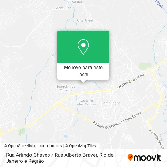 Rua Arlindo Chaves / Rua Alberto Braver mapa