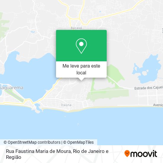 Rua Faustina Maria de Moura mapa