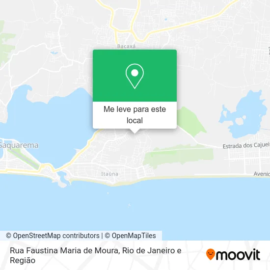 Rua Faustina Maria de Moura mapa