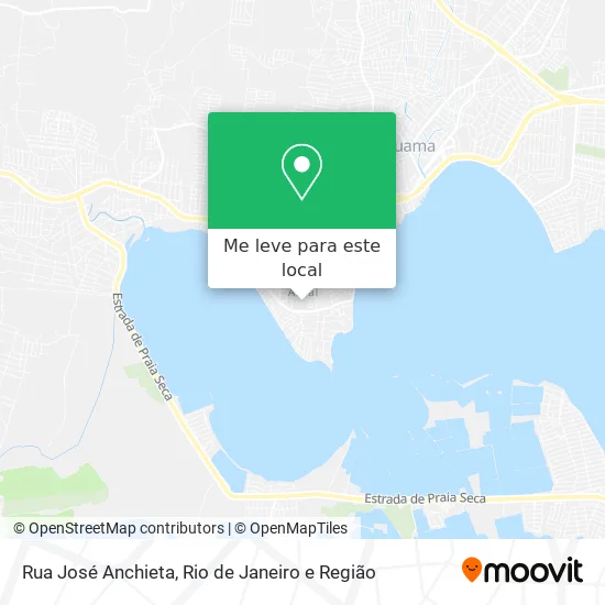 Rua José Anchieta mapa