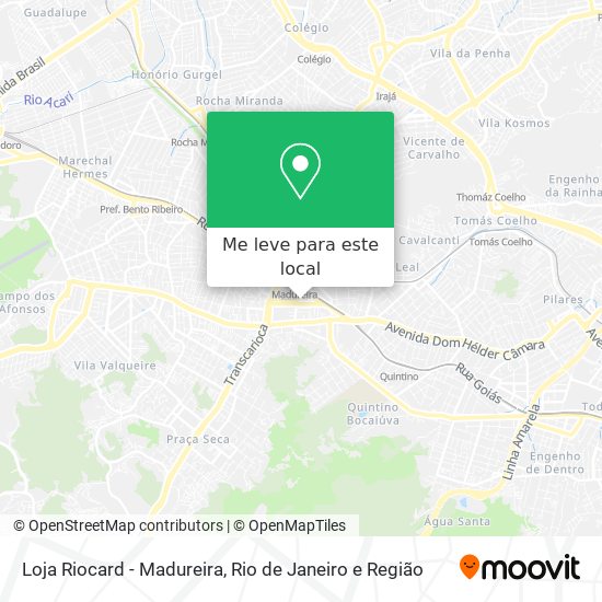 Loja Riocard - Madureira mapa