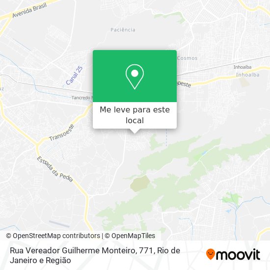 Rua Vereador Guilherme Monteiro, 771 mapa