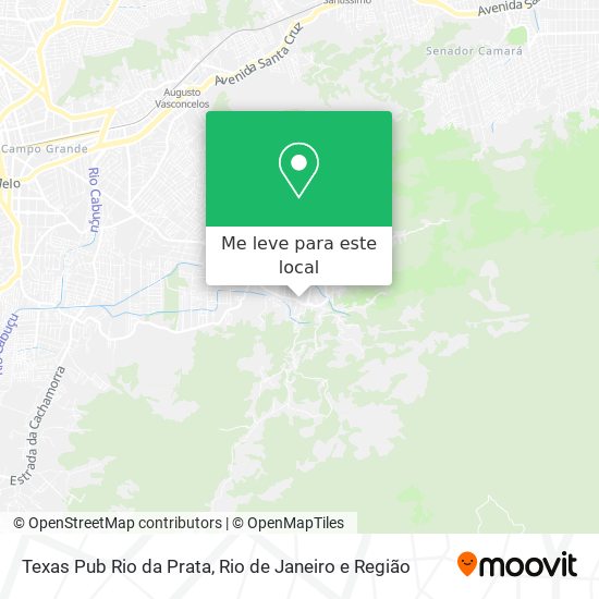 Texas Pub Rio da Prata mapa