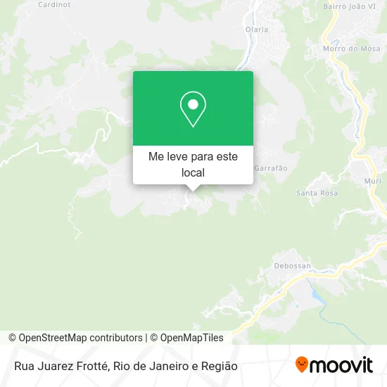 Rua Juarez Frotté mapa