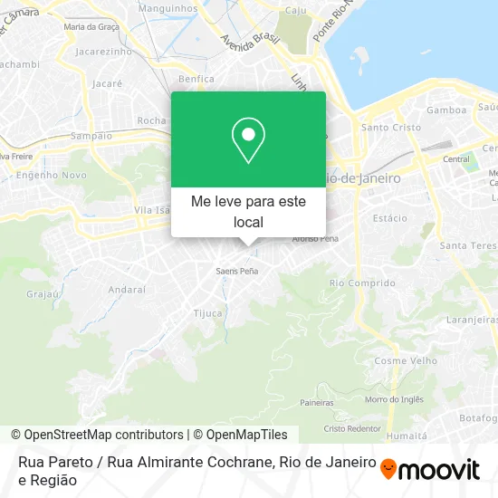Rua Pareto / Rua Almirante Cochrane mapa