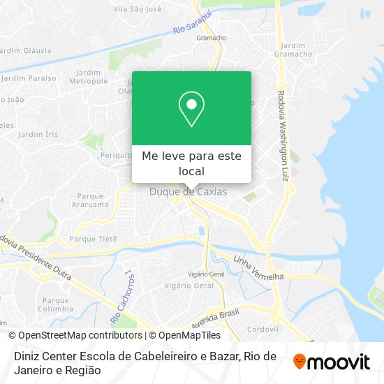 Diniz Center Escola de Cabeleireiro e Bazar mapa