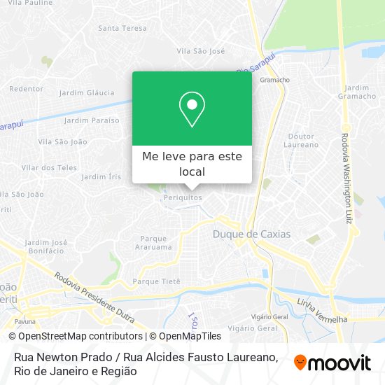 Rua Newton Prado / Rua Alcides Fausto Laureano mapa