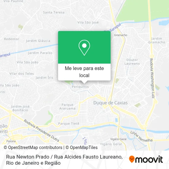 Rua Newton Prado / Rua Alcides Fausto Laureano mapa