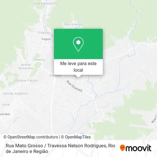 Rua Mato Grosso / Travessa Nelson Rodrigues mapa