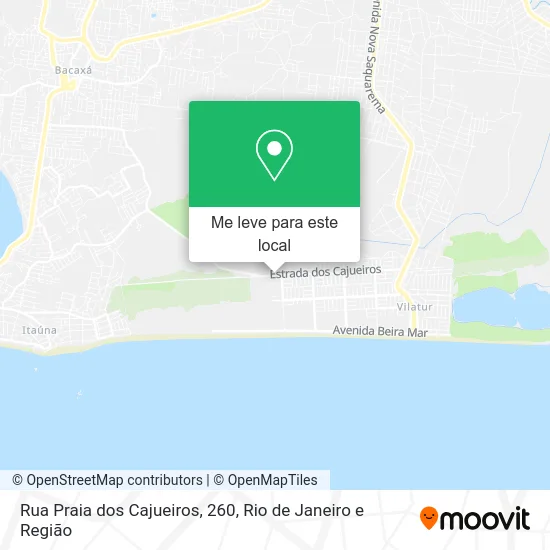 Rua Praia dos Cajueiros, 260 mapa