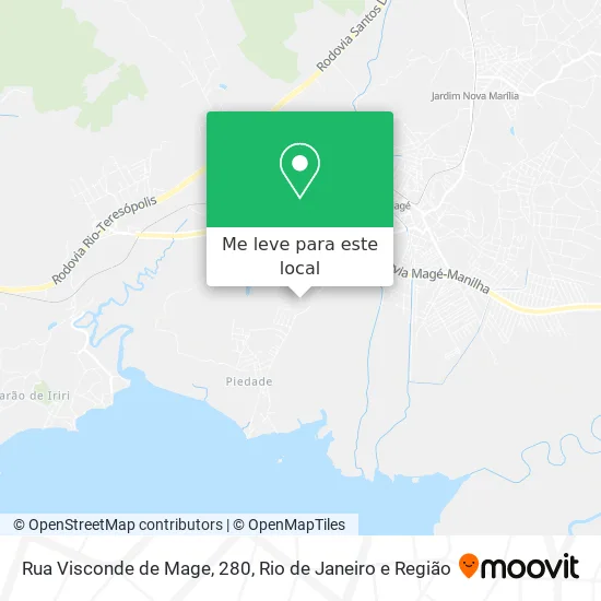 Rua Visconde de Mage, 280 mapa