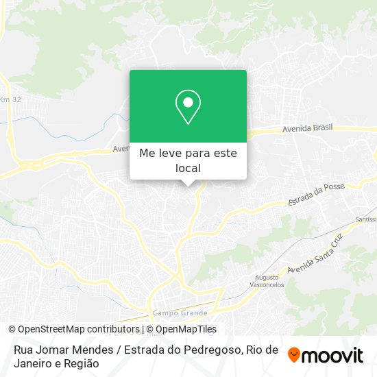 Rua Jomar Mendes / Estrada do Pedregoso mapa