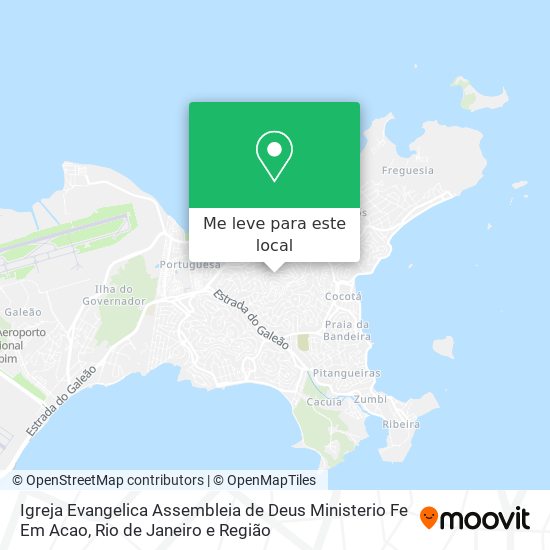 Igreja Evangelica Assembleia de Deus Ministerio Fe Em Acao mapa