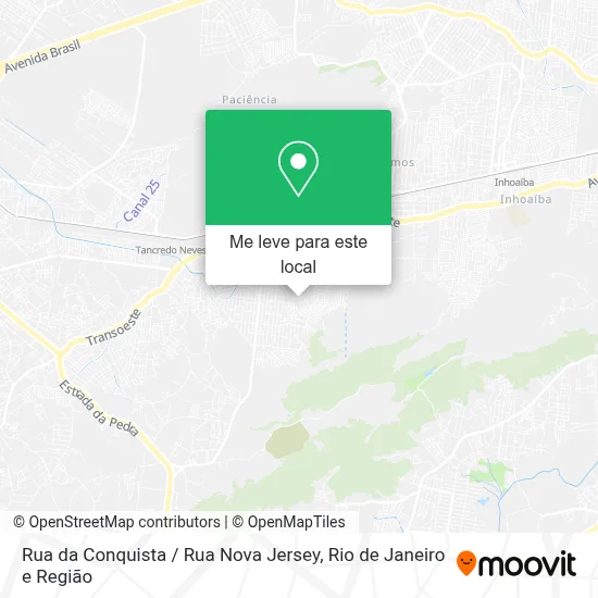 Rua da Conquista / Rua Nova Jersey mapa