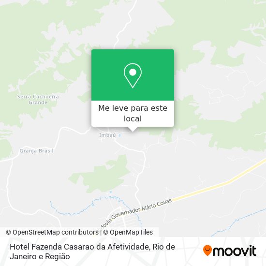 Hotel Fazenda Casarao da Afetividade mapa