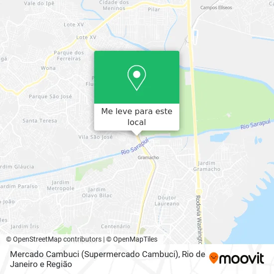 Mercado Cambuci (Supermercado Cambuci) mapa