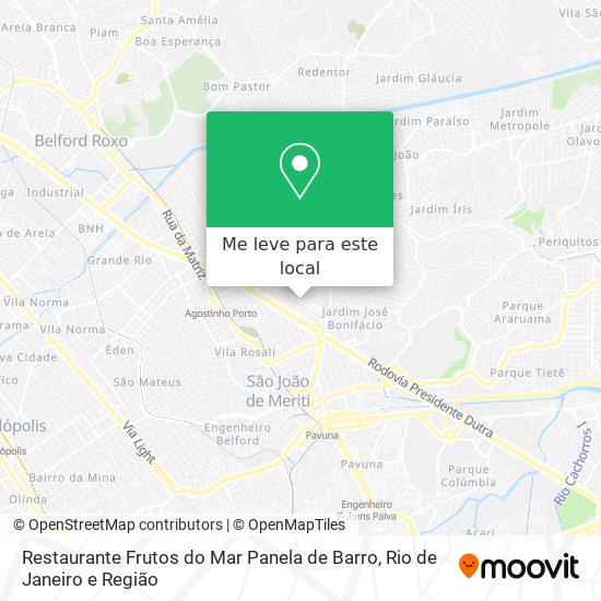 Restaurante Frutos do Mar Panela de Barro mapa