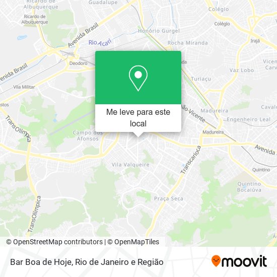 Bar Boa de Hoje mapa