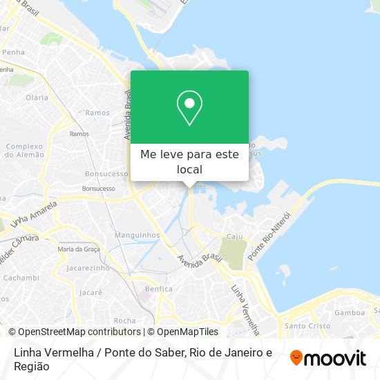 Linha Vermelha / Ponte do Saber mapa