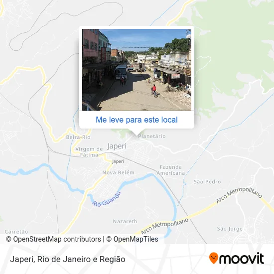 Japeri mapa