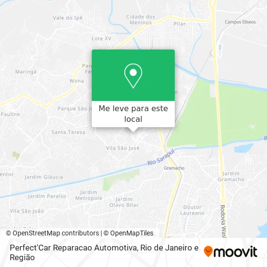 Perfect'Car Reparacao Automotiva mapa