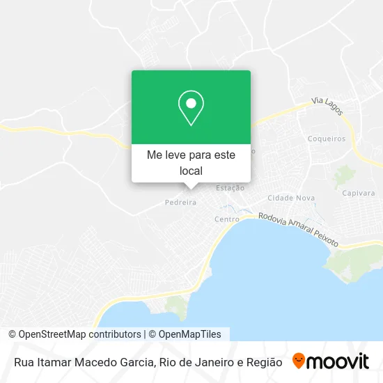 Rua Itamar Macedo Garcia mapa