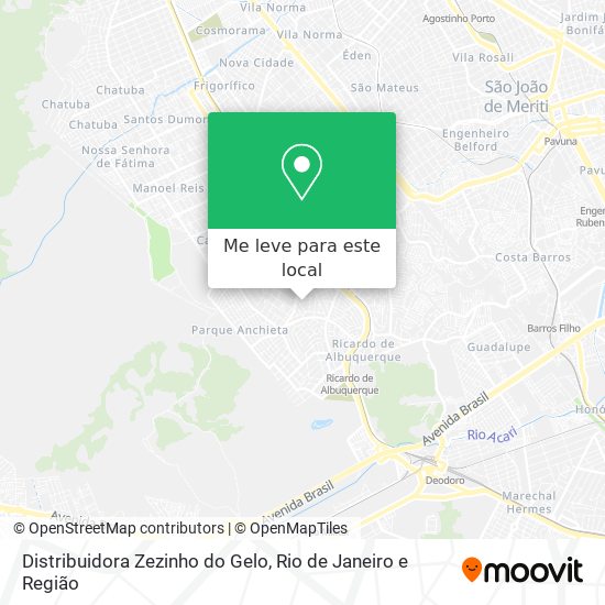 Distribuidora Zezinho do Gelo mapa