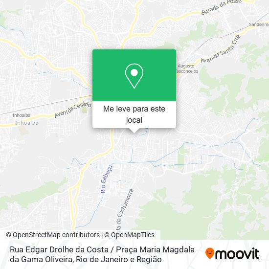 Rua Edgar Drolhe da Costa / Praça Maria Magdala da Gama Oliveira mapa