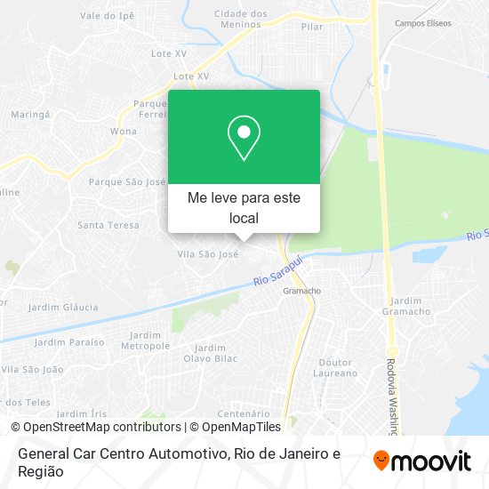 General Car Centro Automotivo mapa