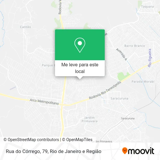 Rua do Córrego, 79 mapa