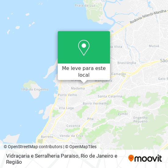 Vidraçaria e Serralheria Paraíso mapa