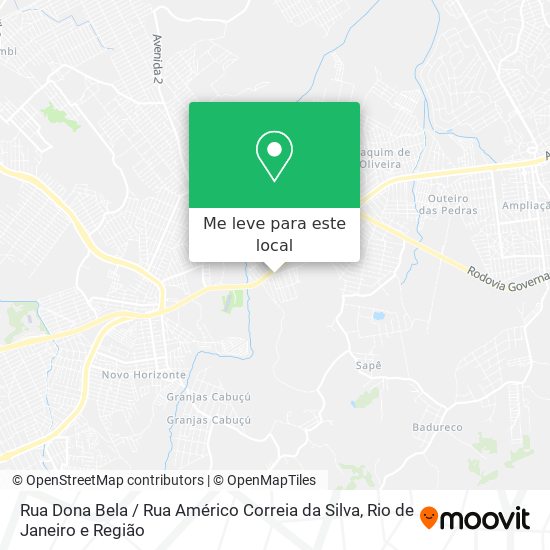 Rua Dona Bela / Rua Américo Correia da Silva mapa