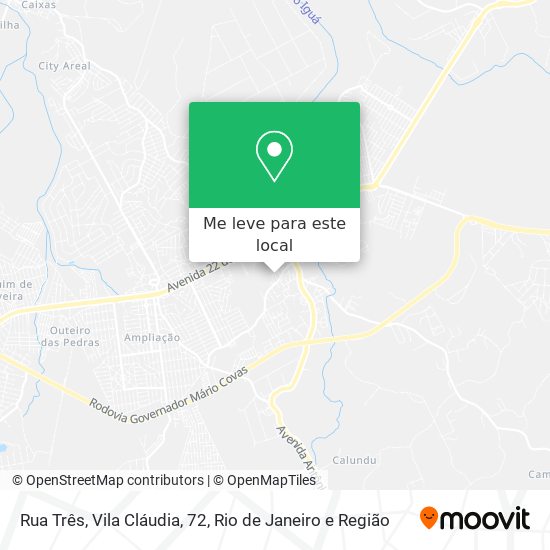 Rua Três, Vila Cláudia, 72 mapa