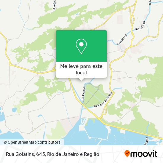 Rua Goiatins, 645 mapa