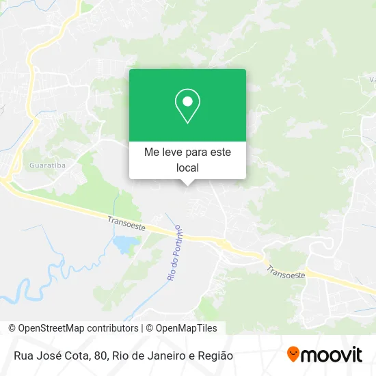 Rua José Cota, 80 mapa