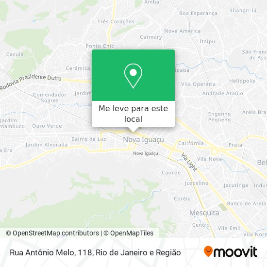 Rua Antônio Melo, 118 mapa